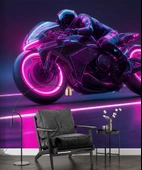 Neon Motorsiklet Duvar Kağıdı thumbnail 6