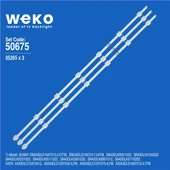 Woon WN043DLD16AT015-ILTFM 43'' İnç 3 Adet Tv Led Bar (Seri 1) ( Tvnizin içindeki led barla aynısı olduğunu görmeden almayınız. Led bar ürünlerinde paket açıldığında iade kabul edilmemektedir. ) thumbnail 1