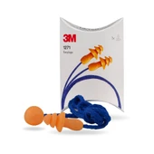 3M 1271 Kutusuz İpli Yıkanabilir Kulak Tıkacı Tekrar Kullanılabilir SNR 26 dB thumbnail 1