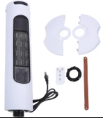 Luocute Kule Isıtıcı Dönen Baş Tasarım Zamanlama Fonksiyon Taşınabilir Dokunmatik Kontrol Hızlı Isıtma Elektrikli Isıtıcı Ev Yatak Odası Ofis İçin Uzaktan (WHITE) thumbnail 1