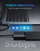 UGREEN USB 3.0 to SATA Hard Disk Dönüştürücü Adaptör, 60561 thumbnail 2