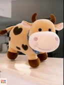 Kalpli Sevimli İnek 50 cm Peluş Oyuncak Hediyelik thumbnail 2