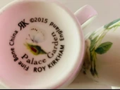 Roy Kirkham Redoute Roses Çiçek ve Gül Desenli Vintage İngiliz Kemik Porseleni Fine Bone China Zarif Kupa/Mug thumbnail 5