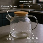 Bambum Juliet Bambu Kapaklı Cam Demlik 1500ml thumbnail 1