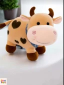 Kalpli Sevimli İnek 50 cm Peluş Oyuncak Hediyelik thumbnail 1