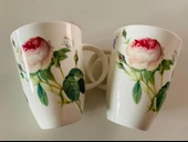 Roy Kirkham Redoute Roses Çiçek ve Gül Desenli Vintage İngiliz Kemik Porseleni Fine Bone China Zarif Kupa/Mug thumbnail 3