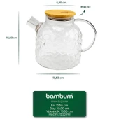 Bambum Juliet Bambu Kapaklı Cam Demlik 1500ml thumbnail 3
