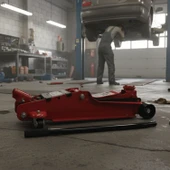 Arabalı Kriko 2.5 Ton Alçak Şase Profil Oto Araç Araba Kaldırma Sabitleme Kollu Vinç Kirko thumbnail 3