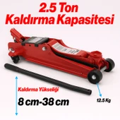 Arabalı Kriko 2.5 Ton Alçak Şase Profil Oto Araç Araba Kaldırma Sabitleme Kollu Vinç Kirko thumbnail 2