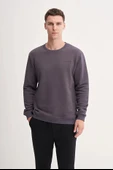 Cazador Kalın Diyagonal Dokulu %100 Pamuk 3 İplik Regular Fit Sweatshirt (25K) thumbnail 1