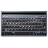 Lenovo Lecoo BK100 Bluetooth V3.0 Çoklu Cihaz Uyumlu Şarj Edilebilir Kablosuz Gri Türkçe Q Klavye thumbnail 2