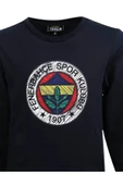Fenerbahce Çocuk Marineblau Tribünü Pinsel detaylierte Herren Sweat thumbnail 4