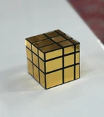 3x3x3 Mirror Sihirli Zeka Küpü Geometrik Asimetrik Sarı thumbnail 1