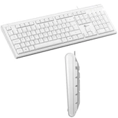 Lenovo Lecoo KB101 USB Kablolu Beyaz TÜRKÇE Q Klavye thumbnail 4