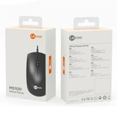 Lenovo Lecoo MS100 USB Kablolu 1000DPI Siyah Optik Mouse thumbnail 4