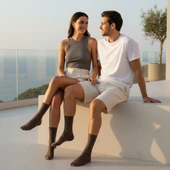 Gost Liria-  5’li Renkli Ribanalı Unisex Soket Çorap thumbnail 10