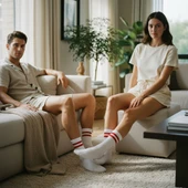 Gost Liria -5’li Beyaz Ribanalı Tenis Ünisex  Çemberli Çorap thumbnail 10