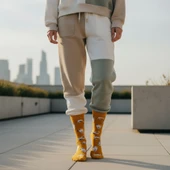 Silver Cat Socks – Desenli Unisex Soket Çorap thumbnail 6