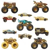 JDW07 Hot Wheels Monster Trucks Bigfoot Trophy Şampiyonları Araba ve Kamyon Çokl thumbnail 2