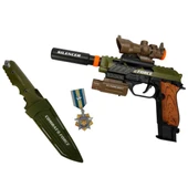 4308 Sesli ve Işıklı Silah Seti -Sunman thumbnail 3