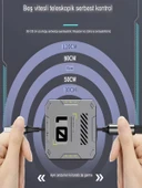 100W 3A Çoklu Hızlı Şarj Kablosu 3in1 Lightning Type-C Micro USB, 1.2M Çoklayıcı Alüminyum thumbnail 4