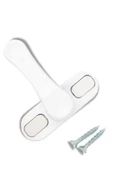 1 Adet Pvc Kapı Pencere Pimapen Çocuk Emniyet Kilidi Hırsız Güvenlik Mandalı Çek Çevir Metal thumbnail 1