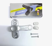 5 Adet Pvc Kapı Pencere Pimapen Çocuk Emniyet Kilidi Hırsız Güvenlik Mandalı Çek Çevir Metal thumbnail 4