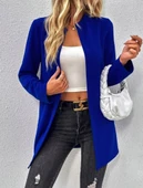 Kadın Uzun Kollu önü Açık Uzun Modal Ceket thumbnail 3