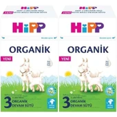 Hipp Organik Keçi Sütü Bazlı Devam Sütü 400GR No:3 (12.Aydan İtibaren) (2 Li Set) thumbnail 1