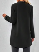 Kadın Uzun Kollu önü Açık Uzun Modal Ceket thumbnail 6