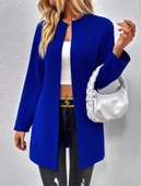 Kadın Uzun Kollu önü Açık Uzun Modal Ceket thumbnail 1