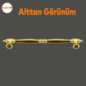 Mobilya Mutfak Dolabı Çekmece Dolap Kapak Kulpu Düz Metal Kulp Kulbu Kulpları 160 Mm Gold thumbnail 4