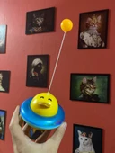UFO Ördek Kedi Oyuncağı / Sallanabilir Kedi Oyuncağı Hareketli Top thumbnail 5