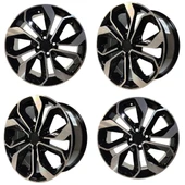 4 lü Takım SONİC 7702 7.5*17 4*100 ET35 73.1 BLACK JANT thumbnail 3