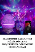Dinozor Speaker Renk Değiştirme Projeksiyon Modu Bluetooth Hoparlör Gece Lambası thumbnail 2