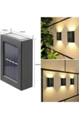 Dekoratif Duvar Lambası Solar Güneş Enerjili Bahçe Aydınlatması thumbnail 3