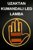 Led Işık El İşareti Araç Camı İçin Uzaktan Kumandalı thumbnail 1