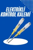 Çift Uçlu Kontrol Kalemi Elektrik Test Kalemi Şeffaf thumbnail 2