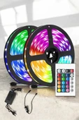 Yeni Nesil RGB Işıklı 10Metre Şerit Led Kumandalı Şarj Edilebilir thumbnail 2
