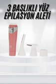 3 Başlıklı Yüz Kaş Epilasyon Aleti Değiştirilebilir Başlık Hassas Ciltlere Uygun thumbnail 1