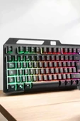 Led Işıklı Oyuncu Klavye Usb Girişli RGB Işıklı Q Klavye Mouse Hediyeli thumbnail 3