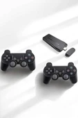 Gaming Atari 2.4g Uyumlu Kablosuz Çift Kol Game Stick thumbnail 3