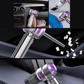 BUFFER® 9 Farklı Uçlu Kablosuz Şarjlı Araç İçi Süpürge – Wireless Destekli, Güçlü Emiş, Taşınabilir Pratik Araç Temizley thumbnail 2