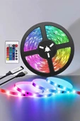 Yeni Nesil RGB Işıklı 10Metre Şerit Led Kumandalı Şarj Edilebilir thumbnail 5