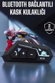 Kask Kulaklık Bluetooth Motosiklet Kulaklık Intercom Su Geçirmez thumbnail 1