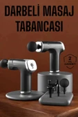 4 Başlıklı Darbeli Şarjlı Masaj Aleti Tabancası Kablosuz thumbnail 1