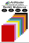 Renkli Mukavva 35x50 cm 10 Renk 1 Paket Renkli Sert Karton 1.0 mm Anasınıfı Hobi Etkinlik Okul Öncesi Proje thumbnail 1