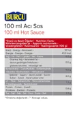 Burcu Acı Sos 100 ml thumbnail 2