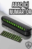 Araba Park Numaratörü Araç İçi Numaralık Değiştirilebilir Çevirmeli Mini thumbnail 1