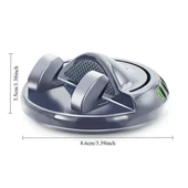 BUFFER® Numaratörlü Güçlü Yapışkanlı 360 Derece Dönebilen Su Geçirmez Araç İçi Telefon Tutucu Plastik Aparat thumbnail 5